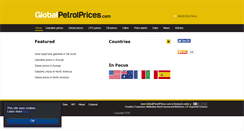 Desktop Screenshot of globalpetrolprices.com