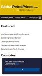 Mobile Screenshot of globalpetrolprices.com